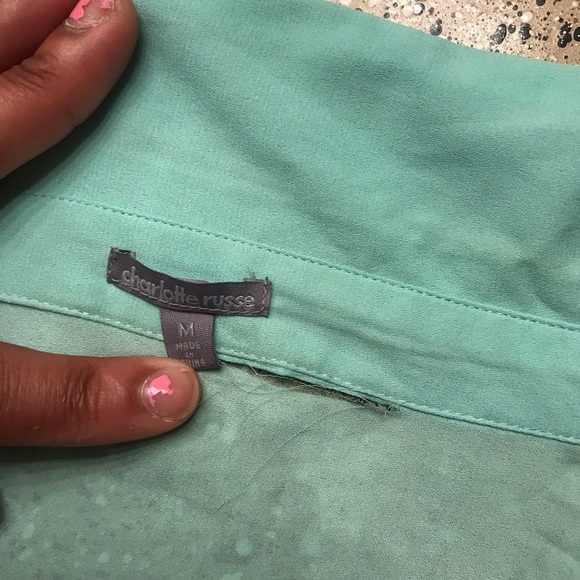 Charlotte russe chiffon button up blouse - Picture 3 of 4